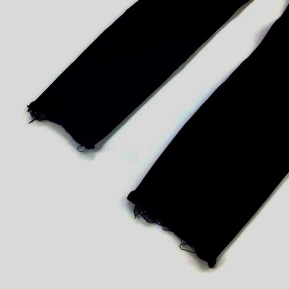 IRO Jeans THILA Designer High Waist Skinny Stretch Denim Raw hem Black Size 25 - Picture 12 of 15